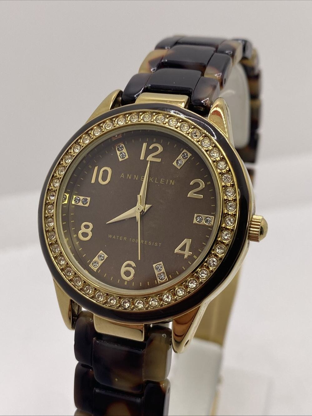 Anne Klein Womens Tortoise Shell Watch New Battery